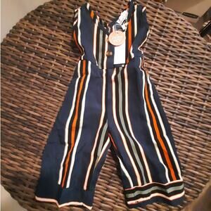 Bailey’s Blossoms Striped Romper Newborn 0-3M Baby Sleeveless Jumpsuit Indie